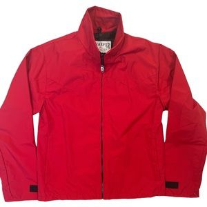 Schaefer Outfitter WaterProof Jacket Lined Red Ranchwear Front Zip Women Size XS